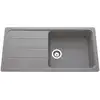 Image de Evier 1 grand bac, 1 égouttoir ZUMBA coloris gris