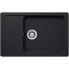 Image de Evier 1 bac, 1 égouttoir compact noir ZUMBA