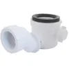 Image de Siphon Lavabo Malin Ondée Zen À Installer - Extra Plat - Universel - Orientable à 360° - Compatible Avec Tous Les Types De Bondes De Lavabo - Couleur Blanc