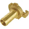 Image de SOMATHERM FOR YOU, Raccord express cannelé pour tuyau Ø13mm - Corps en laiton durable, joint intégré pour étanchéité, connexion rapide à robinet, idéal pour arrosage efficace