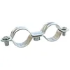 Image de SOMATHERM FOR YOU, Collier de fixation double en acier nickelé pour tubes Ø12 mm - Sachet de 10 pièces - Solution économique pour la fixation de 2 tubes rigides