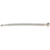 Image de SOMATHERM FOR YOU, Flexible sanitaire 300mm DN8 - Prolongateur M 10/100 avec écrou tournant 1/2" - Tuyau EPDM tressé acier inox - Raccords laiton nickelé - Norme ACS, certifié QB