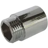 Image de SOMATHERM FOR YOU, Rallonge chromée 25mm M20/27 F20/27 - Raccord en laiton pour installation sanitaire - Ajustement esthétique pour eau chaude et froide - Longueur fixe 25mm