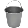 Image de Seau de ménage avec anse en métal - 12 L - gris