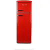 Image de FrigeluX Réfrigérateur Retro Vintage Rouge 2 portes RFDP246RRA++ 245L