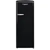 Image de FrigeluX Réfrigérateur Armoire Retro Vintage Noir 218L RF218RND