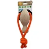 Image de Wouapy Jouet de Poisson en Bois et Corde pour Chiens. Jouet interactif, Robuste et Durable.