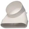 Image de Coude 100 x 40 mm Aldes pour bouche ø80 mm