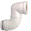 Image de Regiplast PCE Pipe coudée souple extensible ø 93/100 x 190 à 390 mm, Blanc