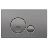Image de Regiplast - Plaque de chasse d'eau - Plaque de commande GLOBE - Double chasse 3/6L - Chromé mat -