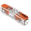 Image de Wago, Bornes à Levier Longitudinales Série 221, Sachet de 10, Pour Fils Rigides, Semi-Rigides et Souples 0.2-4 mm², Tension 450V, Courant 32A, Longueur Dénudage 11mm, Connexion Rapide et Sécurisée