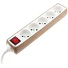 Image de Zenitech - Multiprise 5x16A 2P+T + Interrupteur + Housse - Taupe