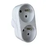 Image de Prise Biplite 16A - ZENITECH - Façade blanche - Sécurité enfant - Norme NF - Intérieur