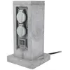 Image de Borne de jardin extérieure Zenitech 4 prises + 2 interrupteurs 5 m