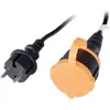 Image de Multiprise ZENITECH a clapet 10m H05VV-F 2x1.5 noir-orange