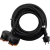 Image de Multiprise ZENITECH bi-tete à clapet 10m H07RN-F IP44 3G1.5