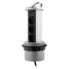 Image de Multiprise encastrable Cuisine 3 Prises Schuko 16A - Gris - Zenitech
