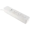 Image de OTIO Bloc Mantea 3 prises Easyeject + 2 USB - 15m - Blanc