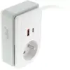 Image de Multiprise OTIO Gekko XS clip 1 prise+2 USB-A 1.5m 20W