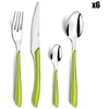 Image de Amefa - Ménagère Solstice vert anis - 24 pièces OS