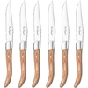 Image de Lou Laguiole - Coffret 6 couteaux à steak hêtre royal louis marron/inox - 23.7 cm OS