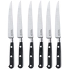 Image de Sabatier Trompette - 6 Couteaux à steak Trompette acier/noir OS