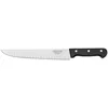 Image de SABATIER Trompette - Couteau de Boucher alvéolés - Universal - Acier MOV Finition satinée Manche ABS et Rivets Acier - 38.5 cm (Lame 25 cm) - Noir