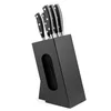 Image de SABATIER TROMPETTE Vulcano - Bloc spaghetti en bois noir 5 couteaux de cuisine