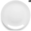 Image de Médard de Noblat - 6 Assiettes plates en Porcelaine Hermine blanches - D.27 cm OS