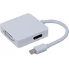 Image de CONNECT Mini DisplayPort 1.1 vers DVI/HDMI/DP Passif Converter   Blanc