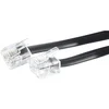 Image de Dexlan Cordon téléphonique RJ11 noir 10m