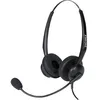 Image de DACOMEX Micro-Casque Téléphone de bureau RJ9 Perche Flex Anti-bruit 2 écouteurs