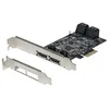 Image de Carte pcie sata iii 6GBPS 4 ports internes + 2 esata ext