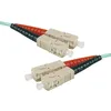 Image de CONNECT OM4 50/125 SC/SC Duplex en Fibre Cordon Patch   Aqua