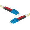 Image de CONNECT 20 m OS2 9/125 LSZH LC/LC Duplex en Fibre Cordon Patch   Jaune