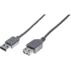 Image de GENERIQUE Rallonge eco USB 2 0 A A 0 6m Gris