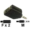 Image de Dexlan Doubleur adaptateur jack 3.5 mm stéréo monobloc