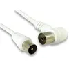 Image de EXC   Câble d’antenne mâle vers Femelle avec Adaptateur, Blanc - 830000