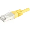 Image de CONNECT 7.50 m Full Cuivre RJ45 Cat. 6 A S/FTP Patch Cord   Jaune