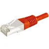 Image de Exc 859541 Cordon RJ45 mâle vers mâle en cuivre intégral Cat.6a F/UTP   Rouge