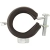 Image de Collier isophonique à charnière zingué blanc simple Tube Ø 48 à 50 mm Série lourde Scell-it