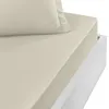Image de Sensei Maison - Drap Housse Bonnet 40 cm en Percale Coton Soft Percale Plus - 90x200 cm - Ficelle