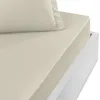 Image de Sensei Maison - Drap Housse Bonnet 40 cm en Percale Coton Soft Percale Plus - 140x200 cm - Ficelle