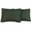 Image de Sensei Maison - Lot 2 taies d'oreiller - 100% Percale de Coton 80 Fils/cm² - Traitement Easy Care - Taille : 50x70 cm - Eucalyptus