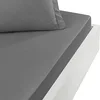 Image de Sensei Maison - Drap Housse en Percale de Coton Bonnet 30 cm Soft Percale - 180x200 cm - Galet