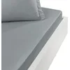 Image de Sensei Maison - Drap Housse en Percale de Coton Bonnet 30 cm Soft Percale - 200x200 cm - Galet