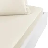 Image de Sensei Maison - Drap Housse en Percale de Coton Bonnet 30 cm Soft Percale - 90x190 cm - Ecru