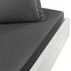 Image de Sensei Maison - Drap Housse en Percale de Coton Bonnet 30 cm Soft Percale - 160x200 cm - Anthracite