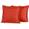 Image de Sensei Maison - Lot de 2 taies d'oreiller en Percale de Coton Soft Percale - 65x65 cm - Terracota