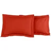 Image de Sensei Maison - Lot 2 taies d'oreiller - 100% Percale de Coton 80 Fils/cm² - Traitement Easy Care - Taille : 50x70 cm - Terracotta
